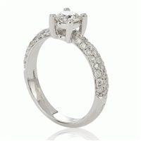 Anello Chimento Donna Solitari Arte in Oro bianco Diamante 0.55 Ct 1AEO0304G5140 - 1AEO0304G5140